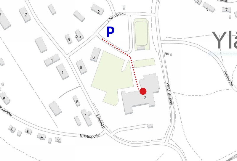 Ylämyllyn äänestyspaikka sijaitsee Laavupolulla yläkoulun rakennuksessa. Parkkipaikalta päin tultaessa sisäänkäynti on rakennuksen vasemmanpuoleisessa siivessä.